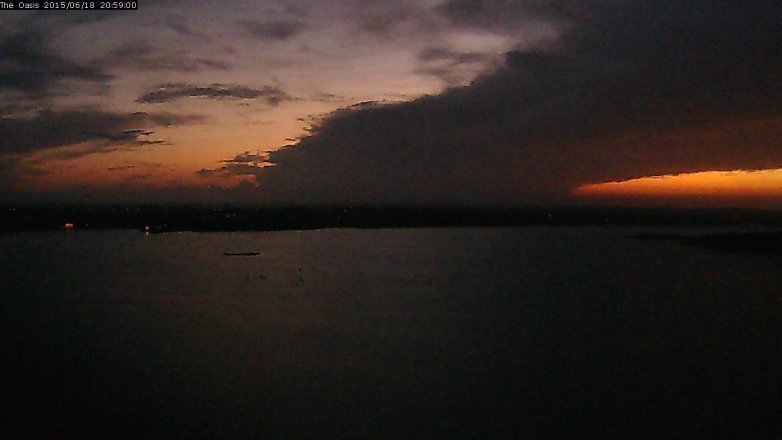 Lake Travis webcam, June 18, 2015 8:05 PM CT