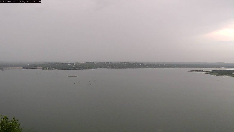 Lake Travis webcam, June 19, 2015 9:25 AM CT