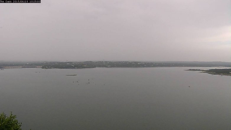 Lake Travis webcam, June 19, 2015 9:30 AM CT