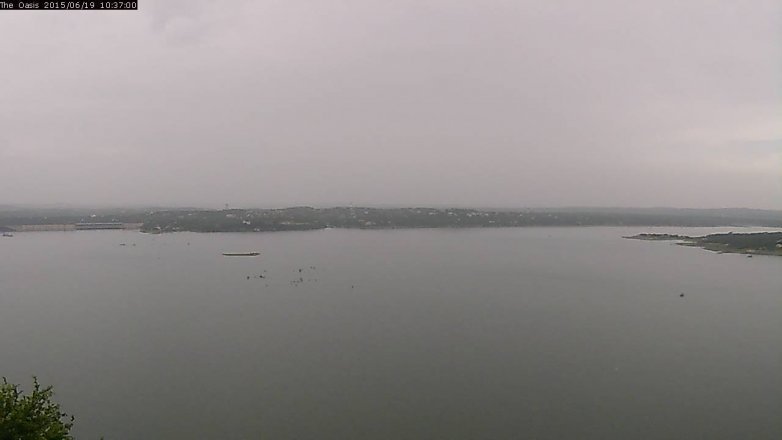 Lake Travis webcam, June 19, 2015 9:45 AM CT