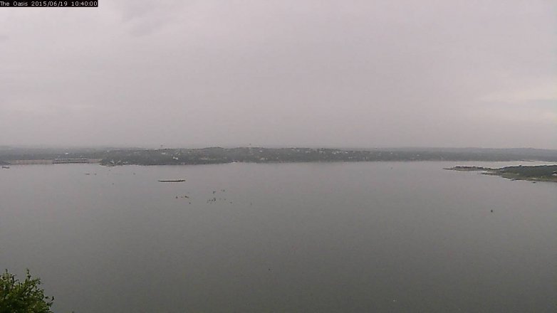 Lake Travis webcam, June 19, 2015 9:50 AM CT