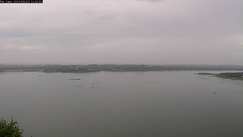 Lake Travis webcam, June 19, 2015 10:05 AM CT