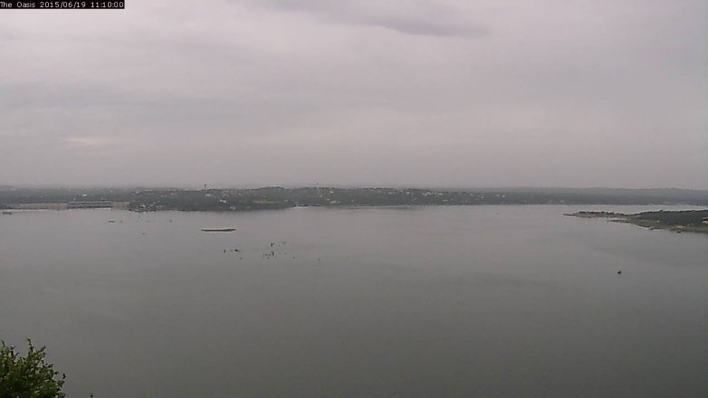 Lake Travis webcam, June 19, 2015 10:15 AM CT