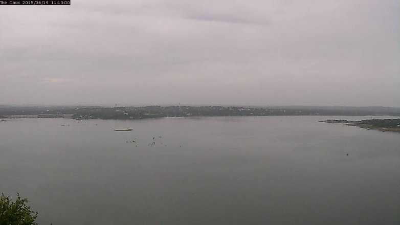 Lake Travis webcam, June 19, 2015 10:20 AM CT