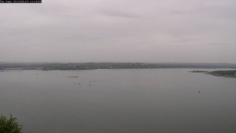 Lake Travis webcam, June 19, 2015 10:25 AM CT