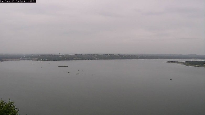 Lake Travis webcam, June 19, 2015 10:30 AM CT