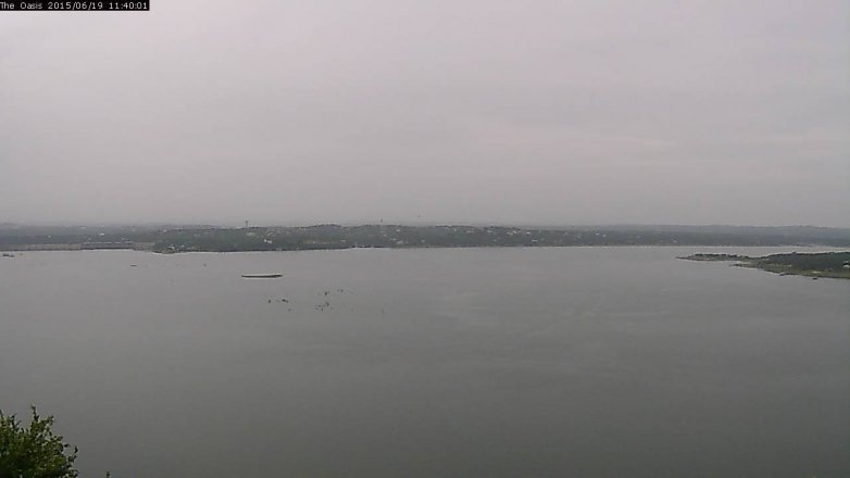 Lake Travis webcam, June 19, 2015 10:45 AM CT