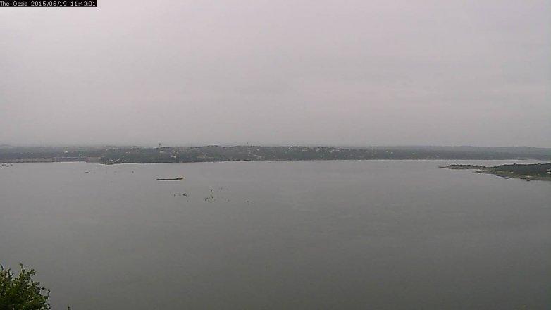 Lake Travis webcam, June 19, 2015 10:50 AM CT
