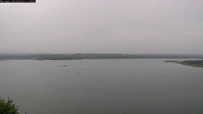 Lake Travis webcam, June 19, 2015 10:55 AM CT