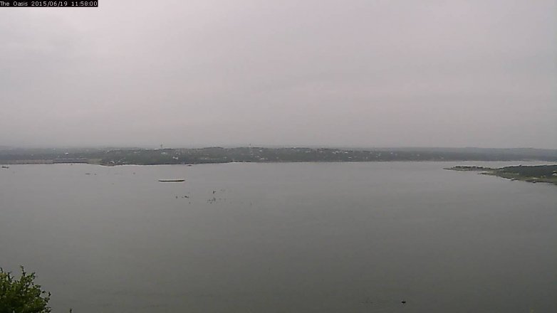Lake Travis webcam, June 19, 2015 11:05 AM CT