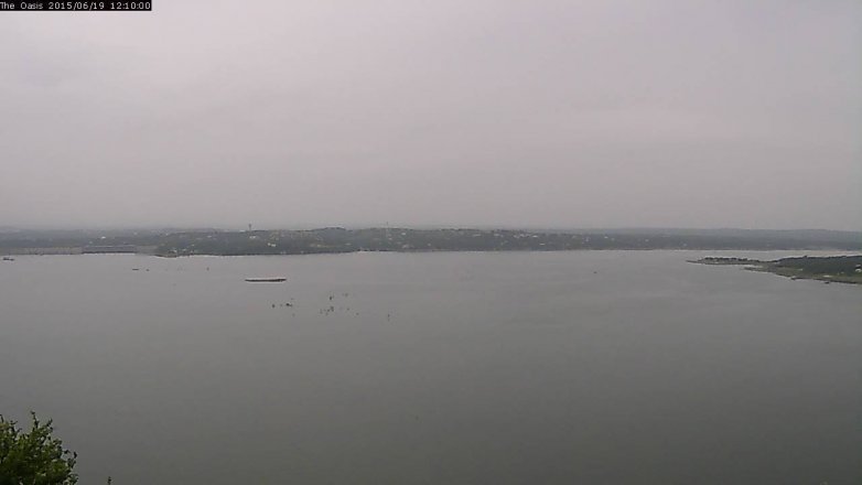 Lake Travis webcam, June 19, 2015 11:15 AM CT
