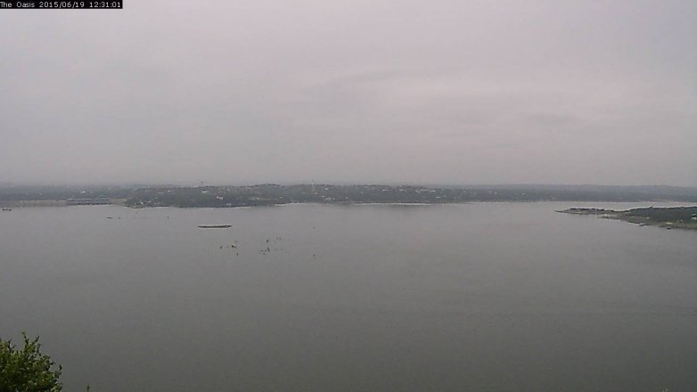Lake Travis webcam, June 19, 2015 11:40 AM CT