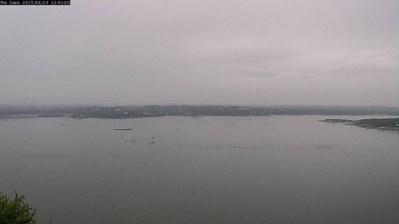 Lake Travis webcam, June 19, 2015 11:50 AM CT