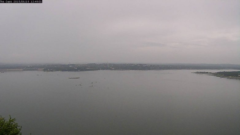 Lake Travis webcam, June 19, 2015 11:55 AM CT