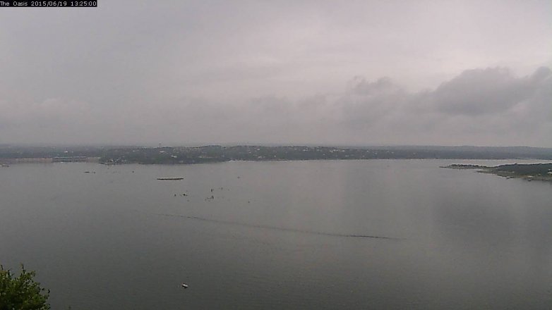 Lake Travis webcam, June 19, 2015 12:30 PM CT