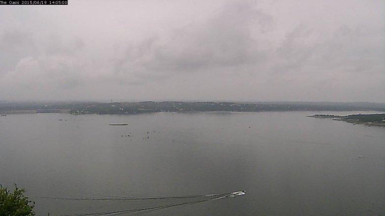 Lake Travis webcam, June 19, 2015 1:10 PM CT