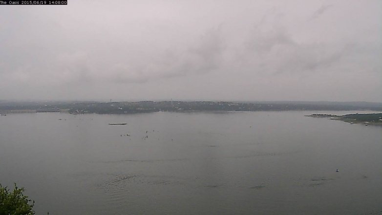 Lake Travis webcam, June 19, 2015 1:15 PM CT