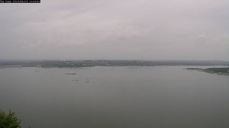 Lake Travis webcam, June 19, 2015 1:40 PM CT