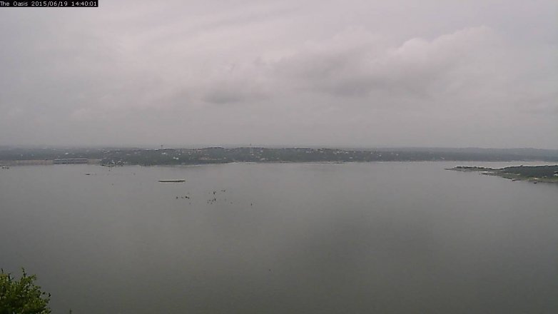 Lake Travis webcam, June 19, 2015 1:45 PM CT