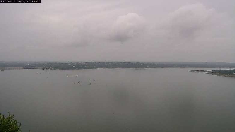 Lake Travis webcam, June 19, 2015 1:50 PM CT