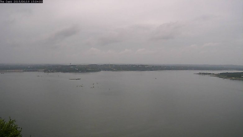 Lake Travis webcam, June 19, 2015 2:10 PM CT