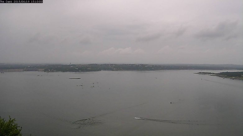 Lake Travis webcam, June 19, 2015 2:15 PM CT