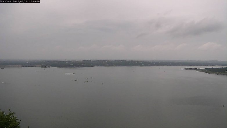 Lake Travis webcam, June 19, 2015 2:25 PM CT