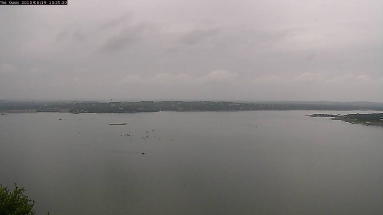 Lake Travis webcam, June 19, 2015 2:30 PM CT