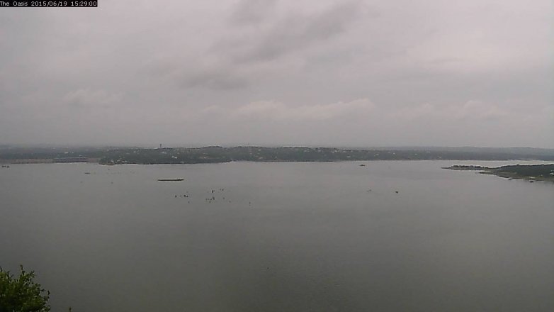 Lake Travis webcam, June 19, 2015 2:35 PM CT