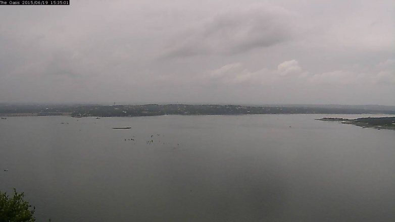 Lake Travis webcam, June 19, 2015 2:40 PM CT