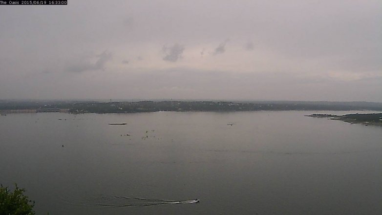 Lake Travis webcam, June 19, 2015 3:40 PM CT