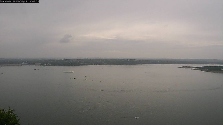 Lake Travis webcam, June 19, 2015 3:50 PM CT