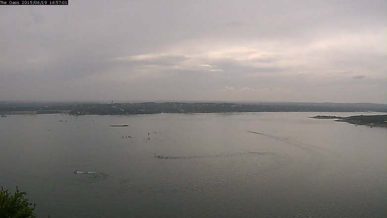 Lake Travis webcam, June 19, 2015 4:05 PM CT