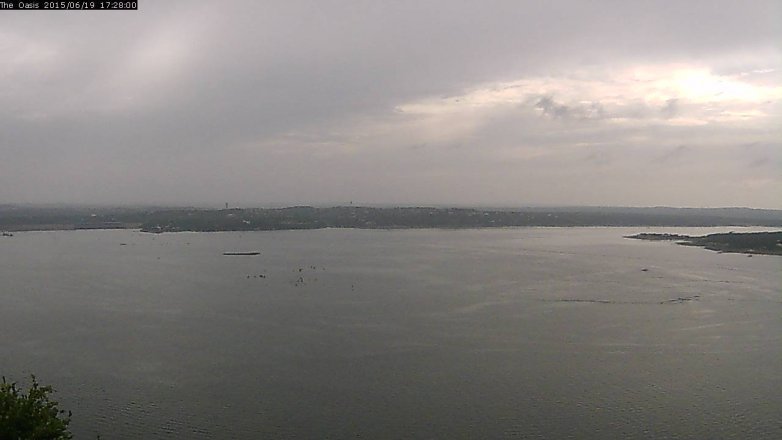 Lake Travis webcam, June 19, 2015 4:35 PM CT