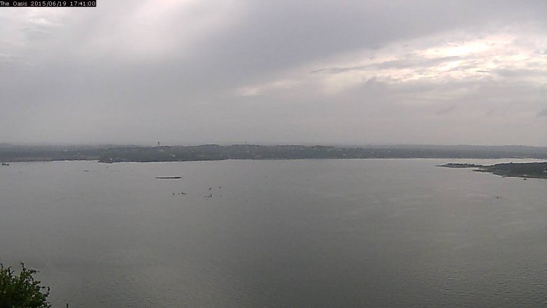 Lake Travis webcam, June 19, 2015 4:50 PM CT