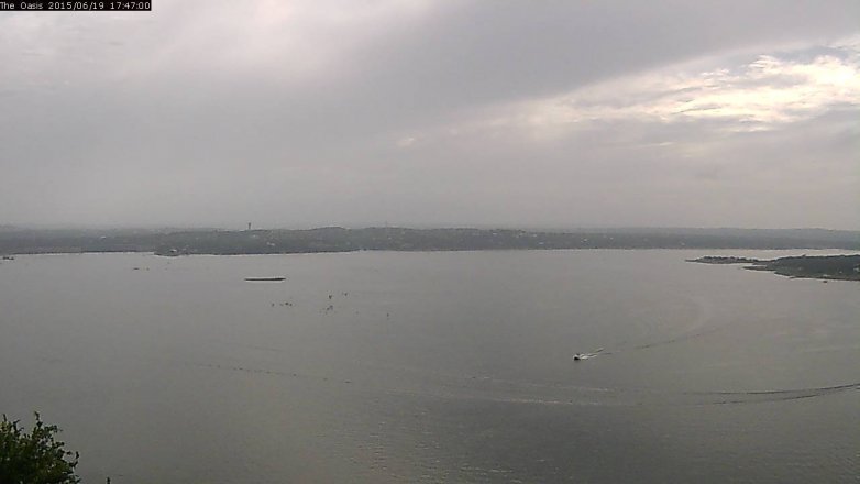 Lake Travis webcam, June 19, 2015 4:55 PM CT