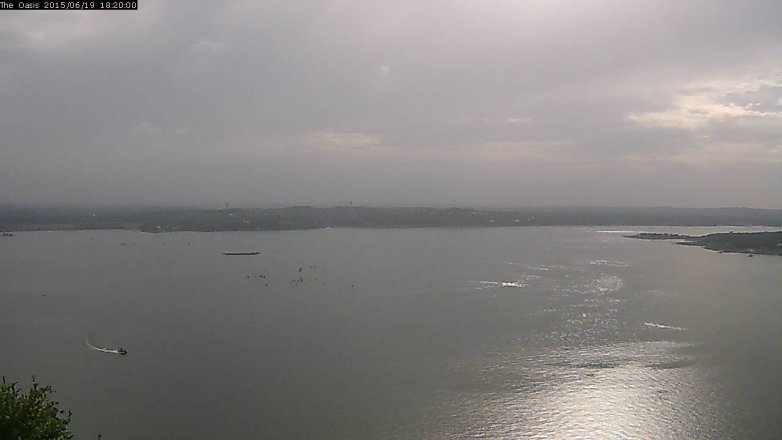 Lake Travis webcam, June 19, 2015 5:25 PM CT