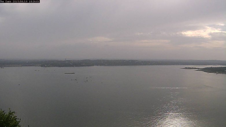 Lake Travis webcam, June 19, 2015 5:30 PM CT