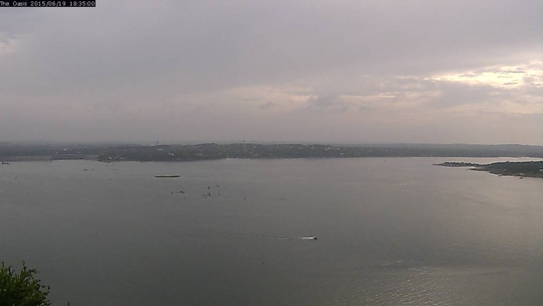 Lake Travis webcam, June 19, 2015 5:40 PM CT
