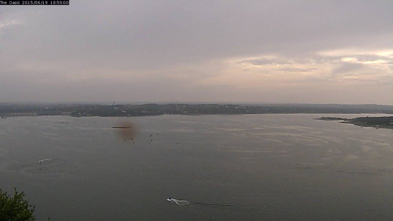 Lake Travis webcam, June 19, 2015 5:55 PM CT