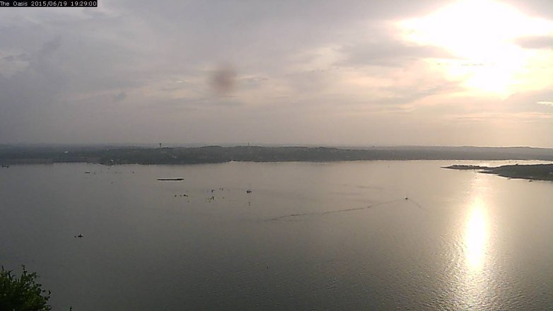 Lake Travis webcam, June 19, 2015 6:35 PM CT