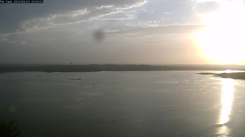 Lake Travis webcam, June 19, 2015 7:10 PM CT