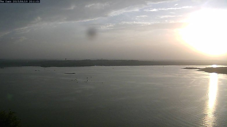 Lake Travis webcam, June 19, 2015 7:20 PM CT