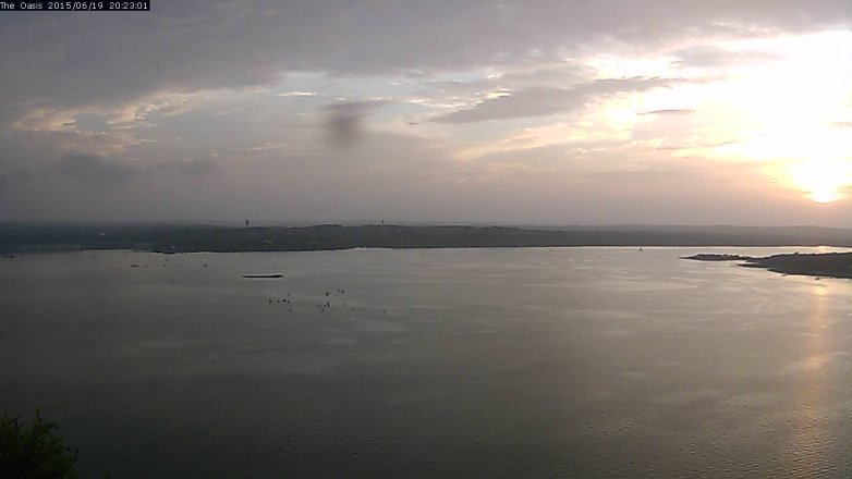 Lake Travis webcam, June 19, 2015 7:30 PM CT