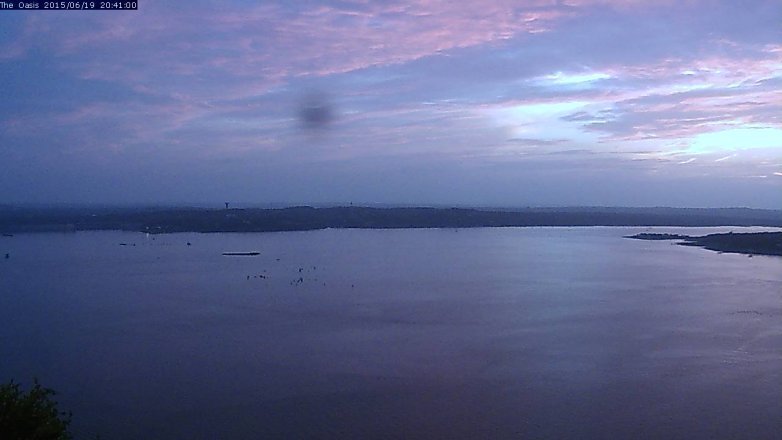 Lake Travis webcam, June 19, 2015 7:50 PM CT