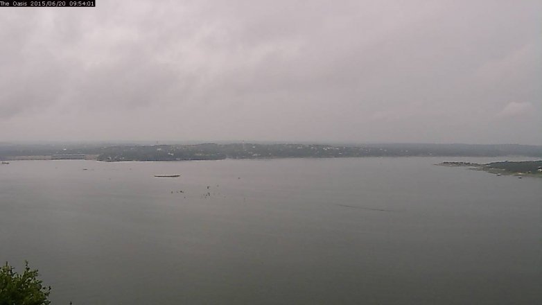 Lake Travis webcam, June 20, 2015 9:00 AM CT