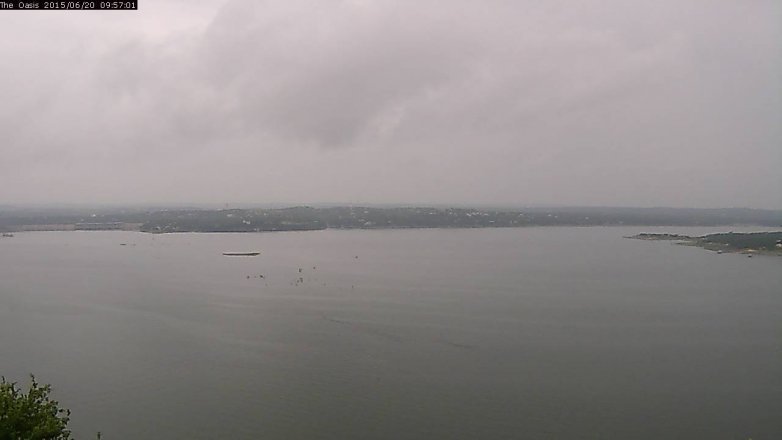 Lake Travis webcam, June 20, 2015 9:05 AM CT