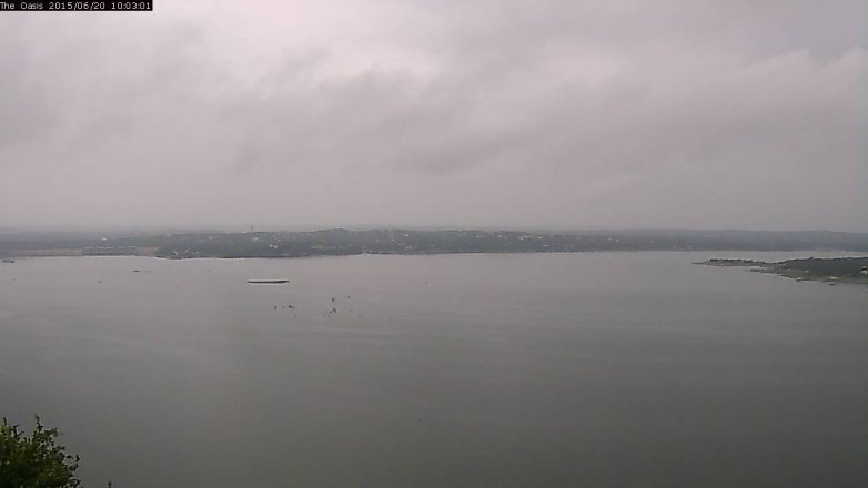 Lake Travis webcam, June 20, 2015 9:10 AM CT
