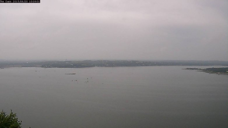 Lake Travis webcam, June 20, 2015 9:15 AM CT