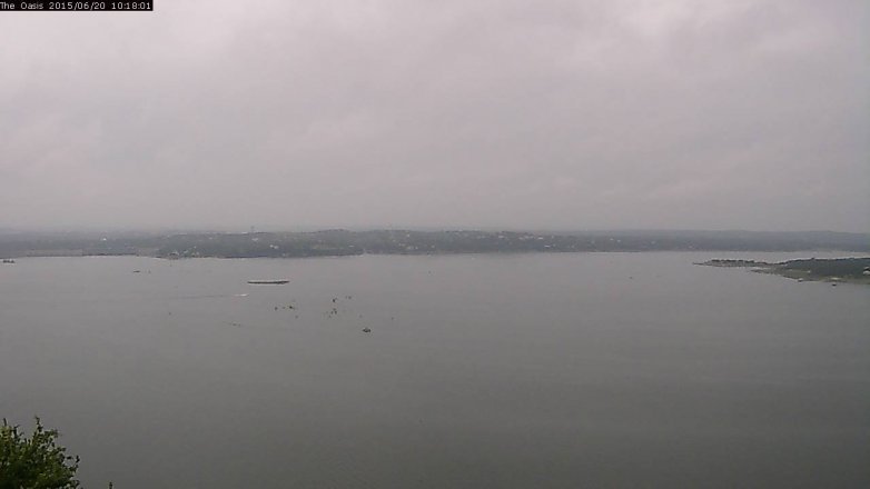 Lake Travis webcam, June 20, 2015 9:25 AM CT